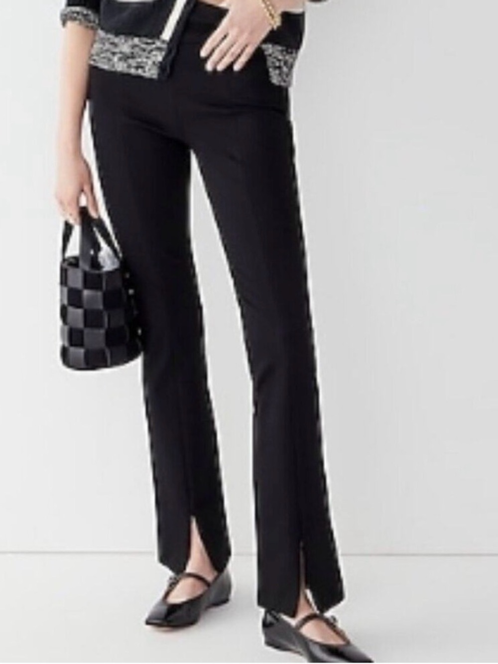 J Crew Flare Leg Trouser in Italian Ponte